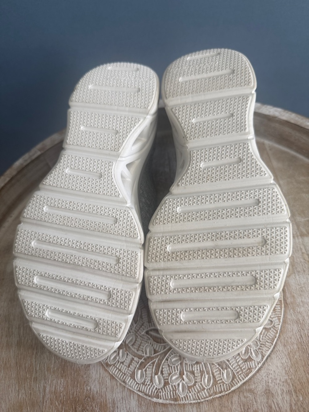 Skechers Women’s Gray Knit Slip-On Memory Foam Sneakers - Picture 6 of 6